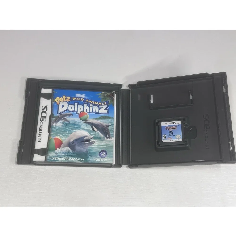 Petz Wild Animals Dolphinz Nintendo DS Complete CIB w/ Manual Ubisoft Tested